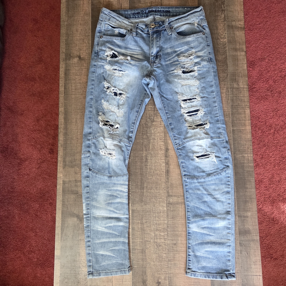 30x28 Men's Rue21 Premium Skinny Arc Supreme Flex Jeans EUC